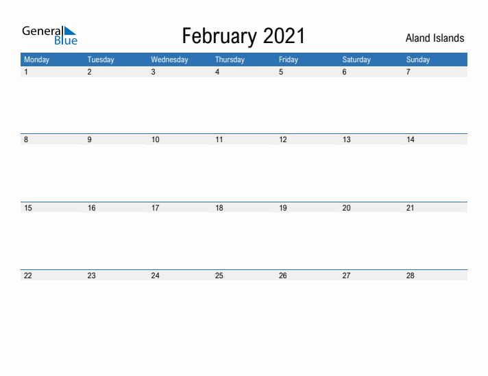 Fillable February 2021 Calendar