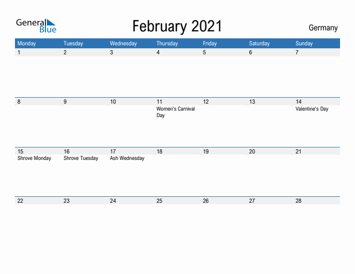 Fillable February 2021 Calendar