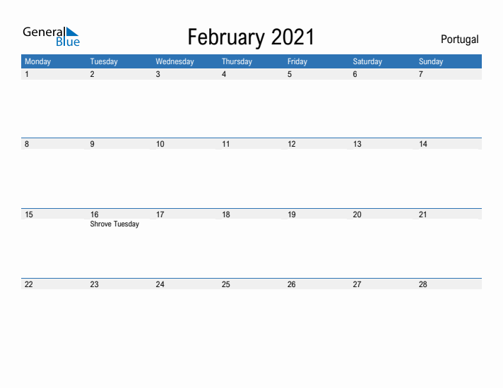 Fillable February 2021 Calendar