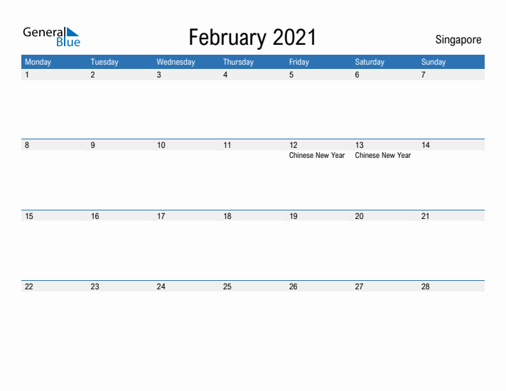 Fillable February 2021 Calendar