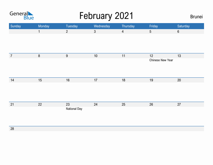 Fillable February 2021 Calendar