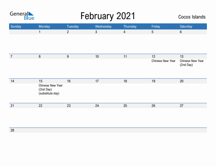 Fillable February 2021 Calendar