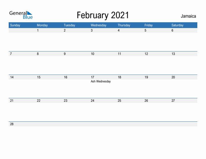 Fillable February 2021 Calendar