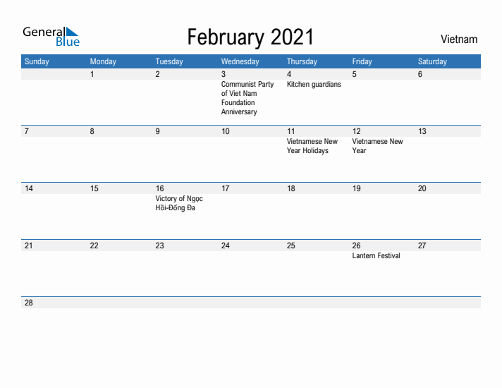 Fillable February 2021 Calendar