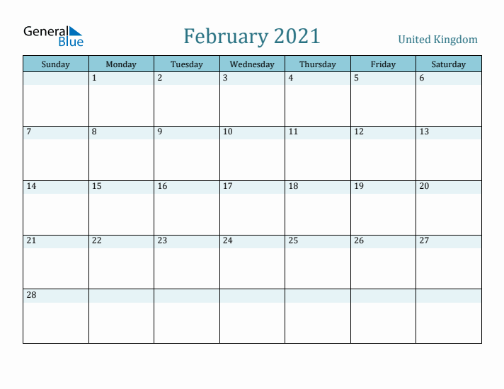 February 2021 Calendar with Holidays