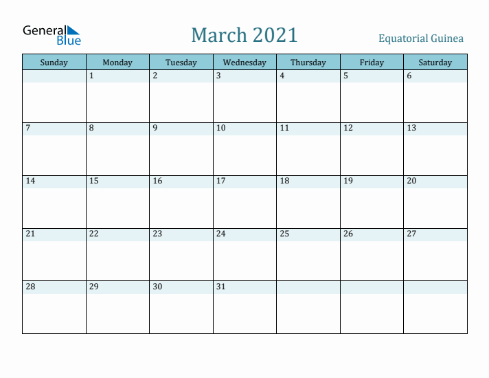 March 2021 Calendar with Holidays