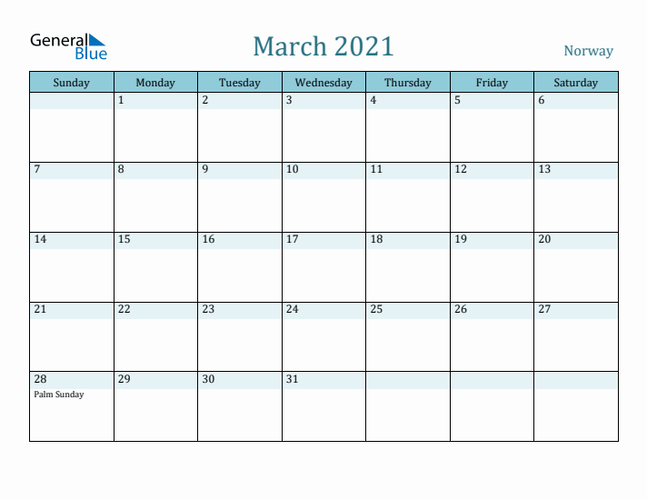 March 2021 Calendar with Holidays