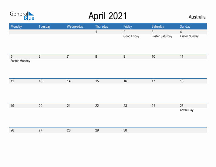 Fillable April 2021 Calendar