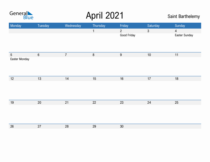 Fillable April 2021 Calendar