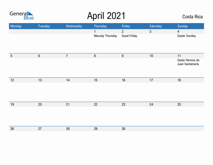 Fillable April 2021 Calendar