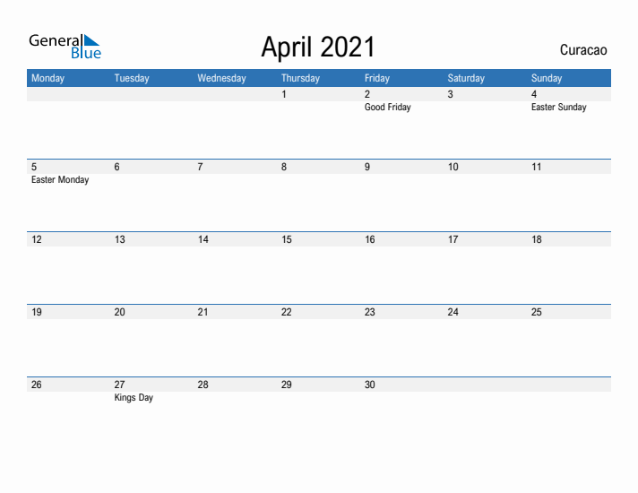 Fillable April 2021 Calendar