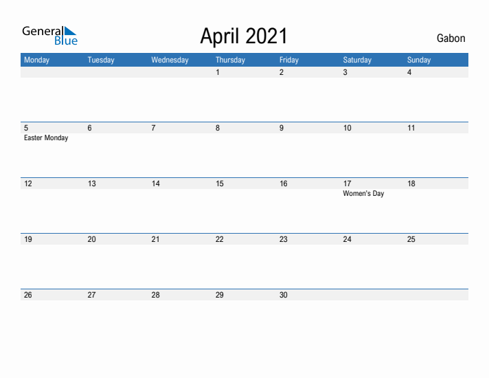 Fillable April 2021 Calendar