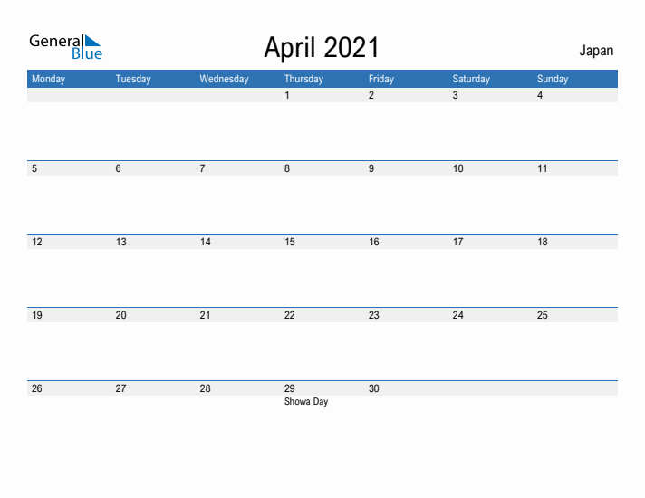 Fillable April 2021 Calendar