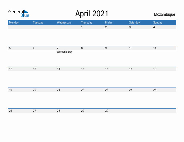 Fillable April 2021 Calendar