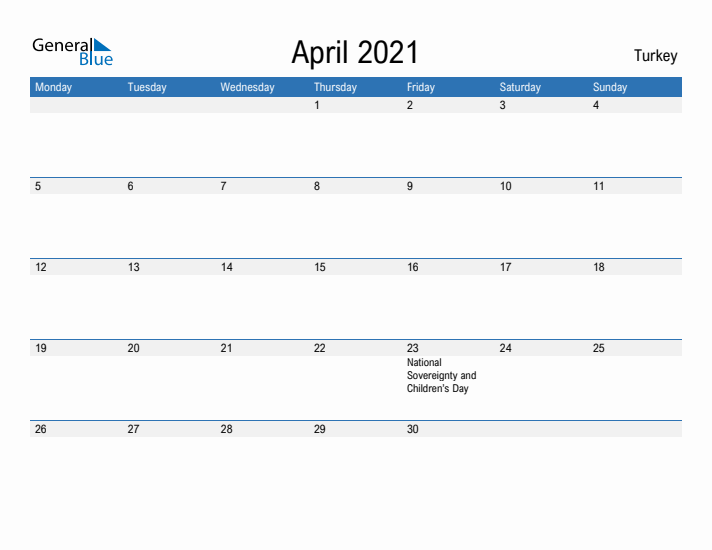 Fillable April 2021 Calendar