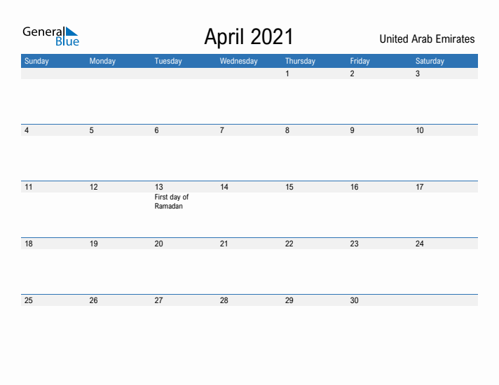 Fillable April 2021 Calendar