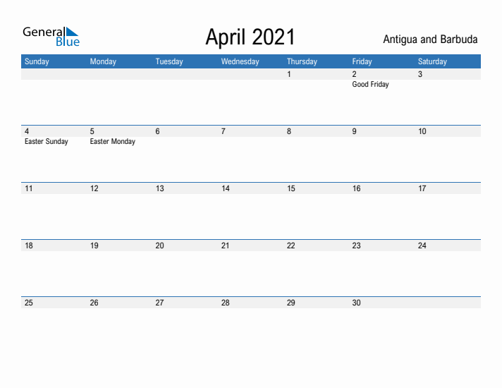 Fillable April 2021 Calendar