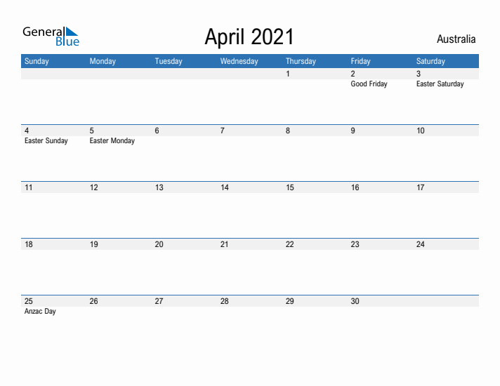 Fillable April 2021 Calendar