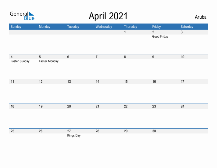 Fillable April 2021 Calendar