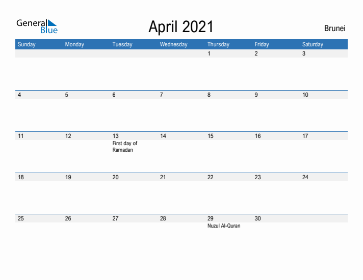 Fillable April 2021 Calendar