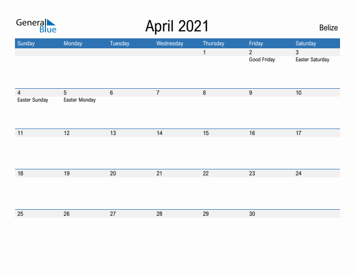 Fillable April 2021 Calendar