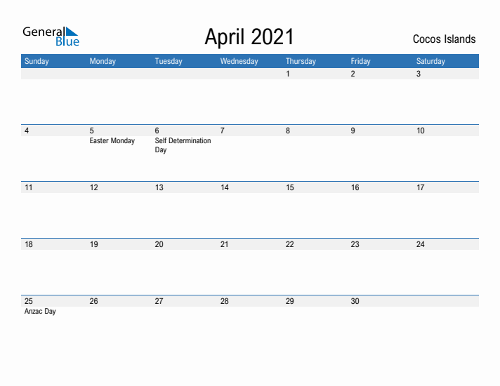 Fillable April 2021 Calendar