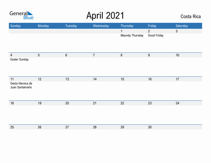 Fillable April 2021 Calendar