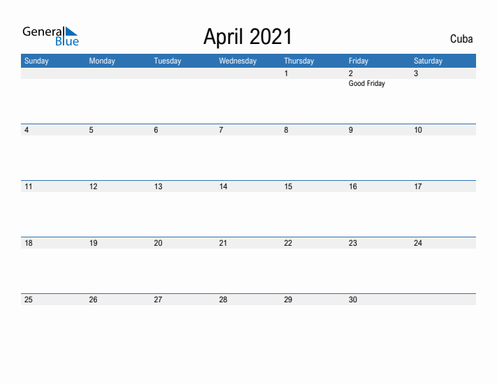 Fillable April 2021 Calendar