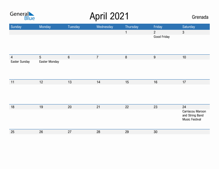 Fillable April 2021 Calendar