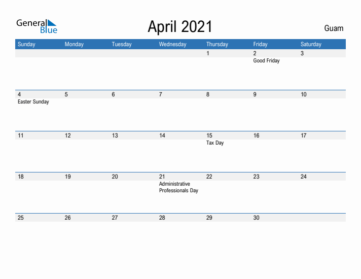 Fillable April 2021 Calendar