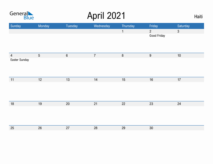 Fillable April 2021 Calendar