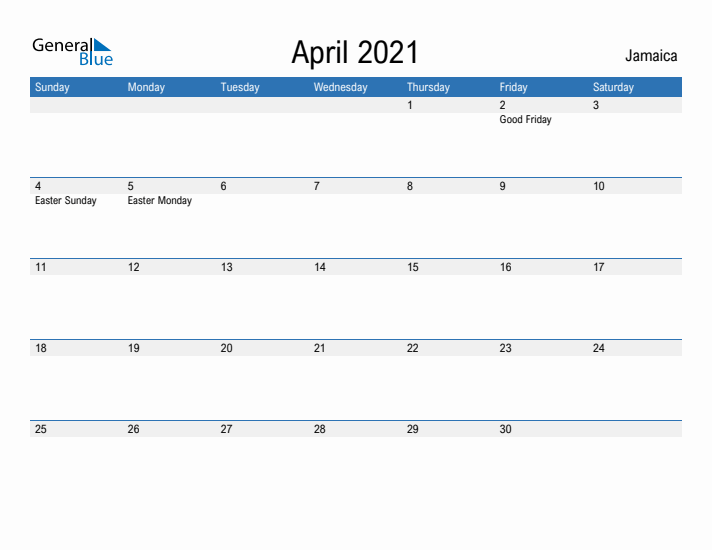 Fillable April 2021 Calendar