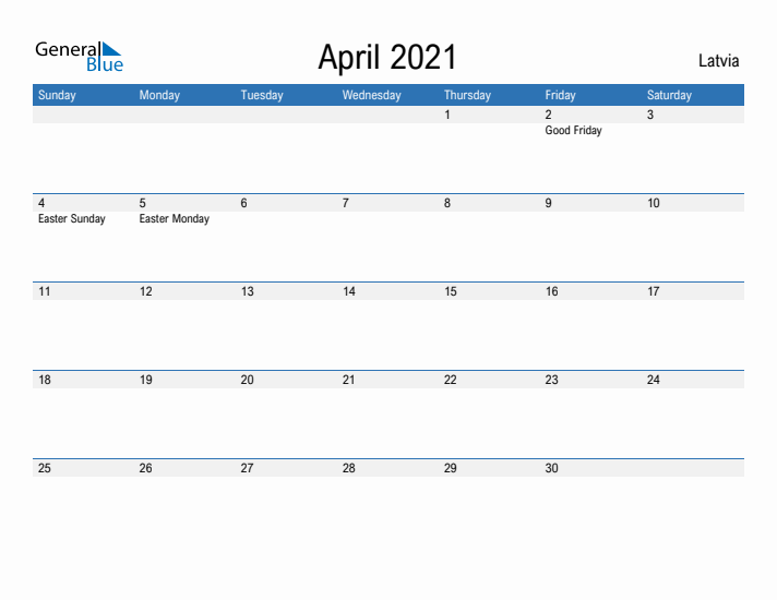 Fillable April 2021 Calendar