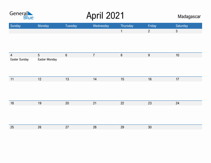 Fillable April 2021 Calendar