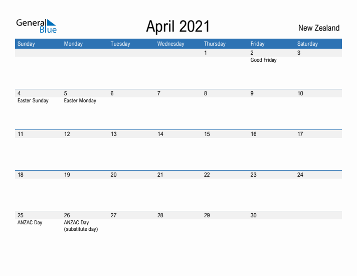 Fillable April 2021 Calendar