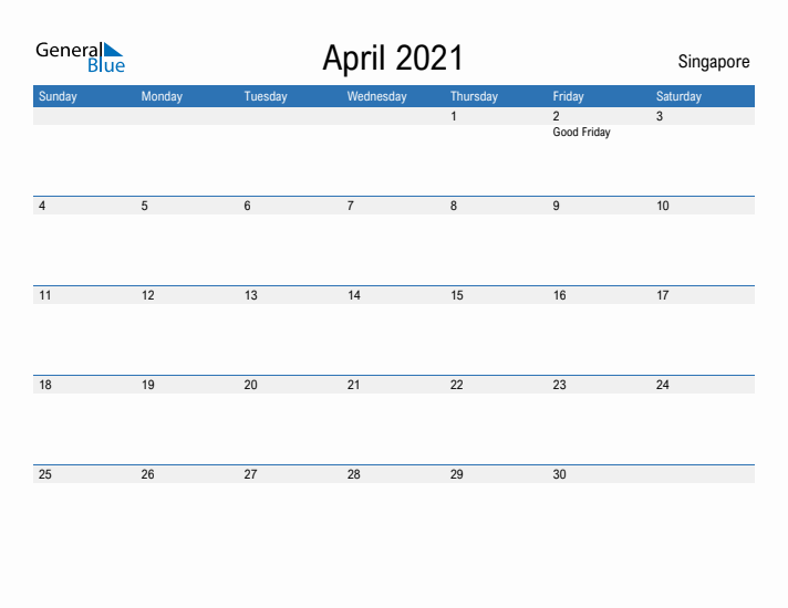 Fillable April 2021 Calendar