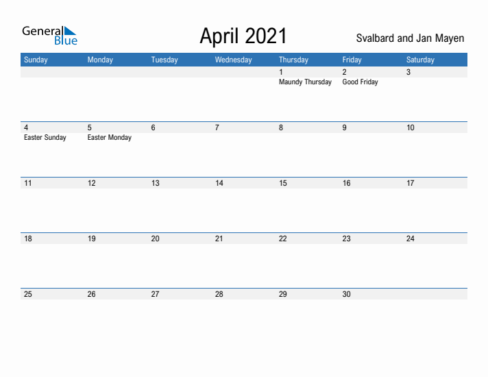 Fillable April 2021 Calendar