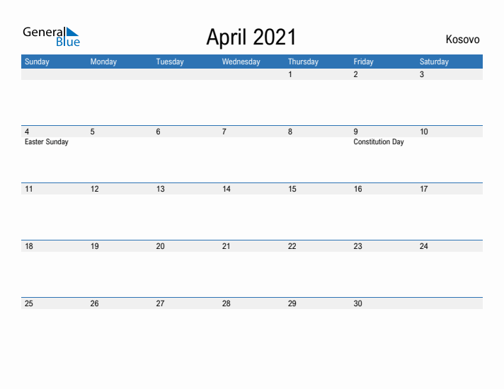 Fillable April 2021 Calendar