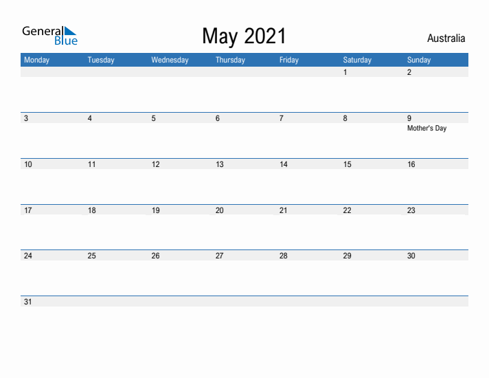 Fillable May 2021 Calendar