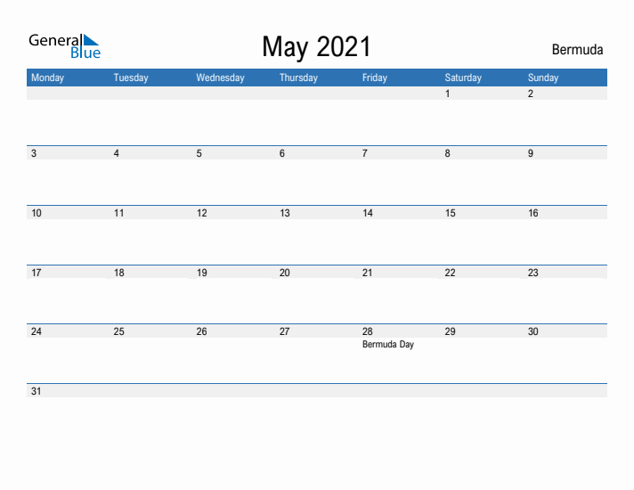 Fillable May 2021 Calendar