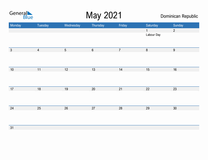 Fillable May 2021 Calendar