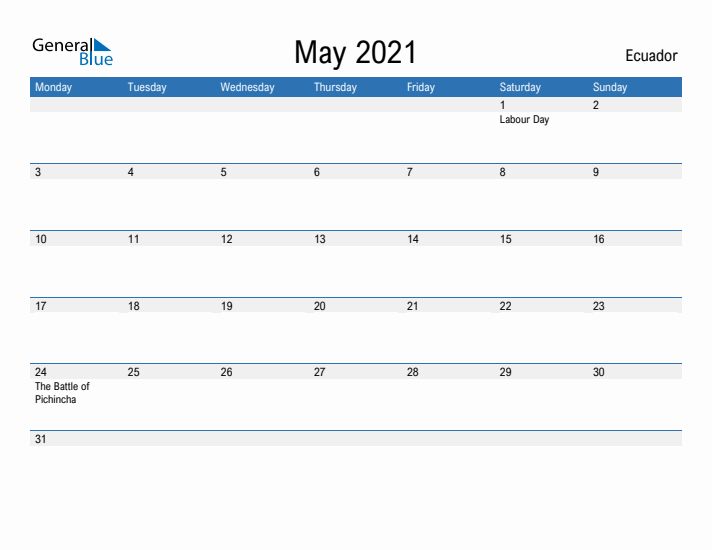 Fillable May 2021 Calendar