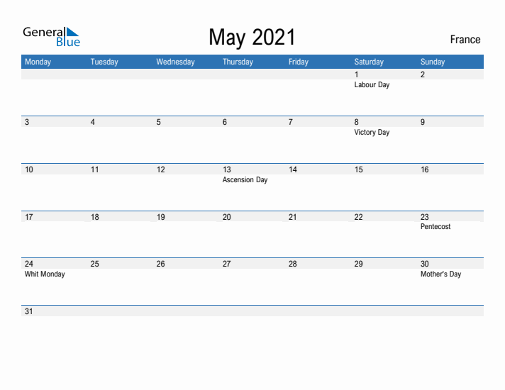 Fillable May 2021 Calendar