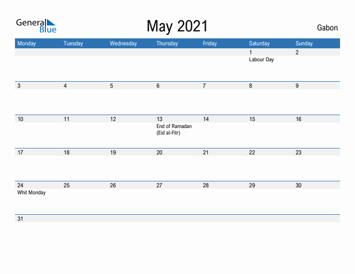 Fillable May 2021 Calendar