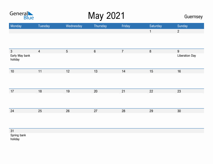 Fillable May 2021 Calendar