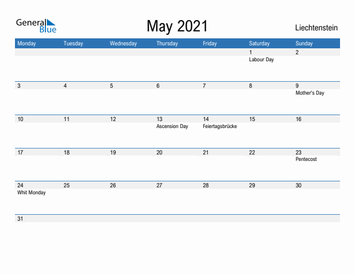 Fillable May 2021 Calendar