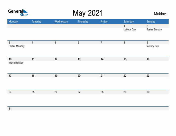 Fillable May 2021 Calendar