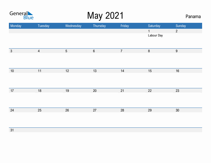 Fillable May 2021 Calendar