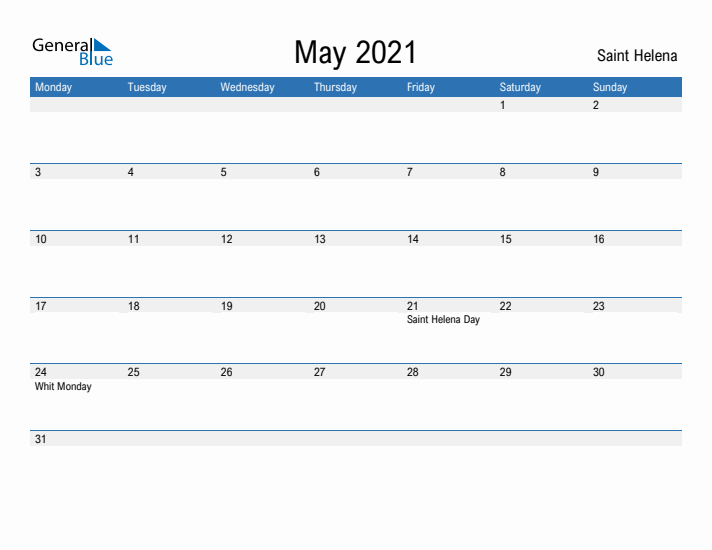 Fillable May 2021 Calendar