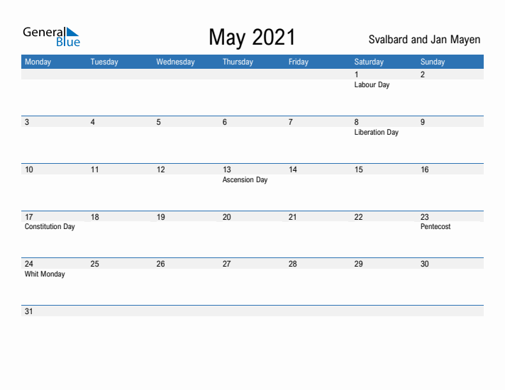 Fillable May 2021 Calendar